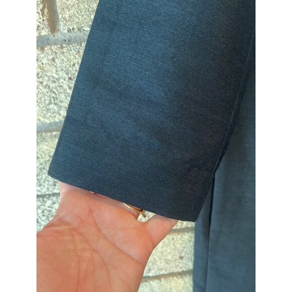 Lord & Taylor 424 Fifth Black Silk Sheath Dress 3/4 Sleeves Crew Neck Size 8 Mod - Picture 5 of 13